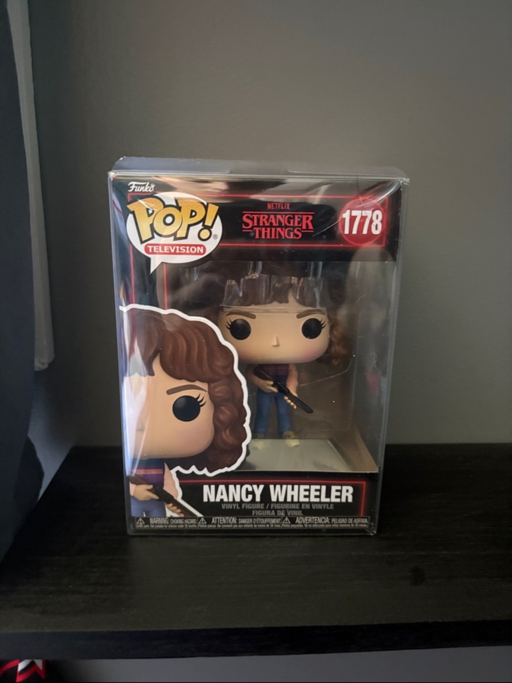 Funko POP! Stranger Things Nancy Wheeler Vinyl Figure - Brown Hair, Blue Outfit